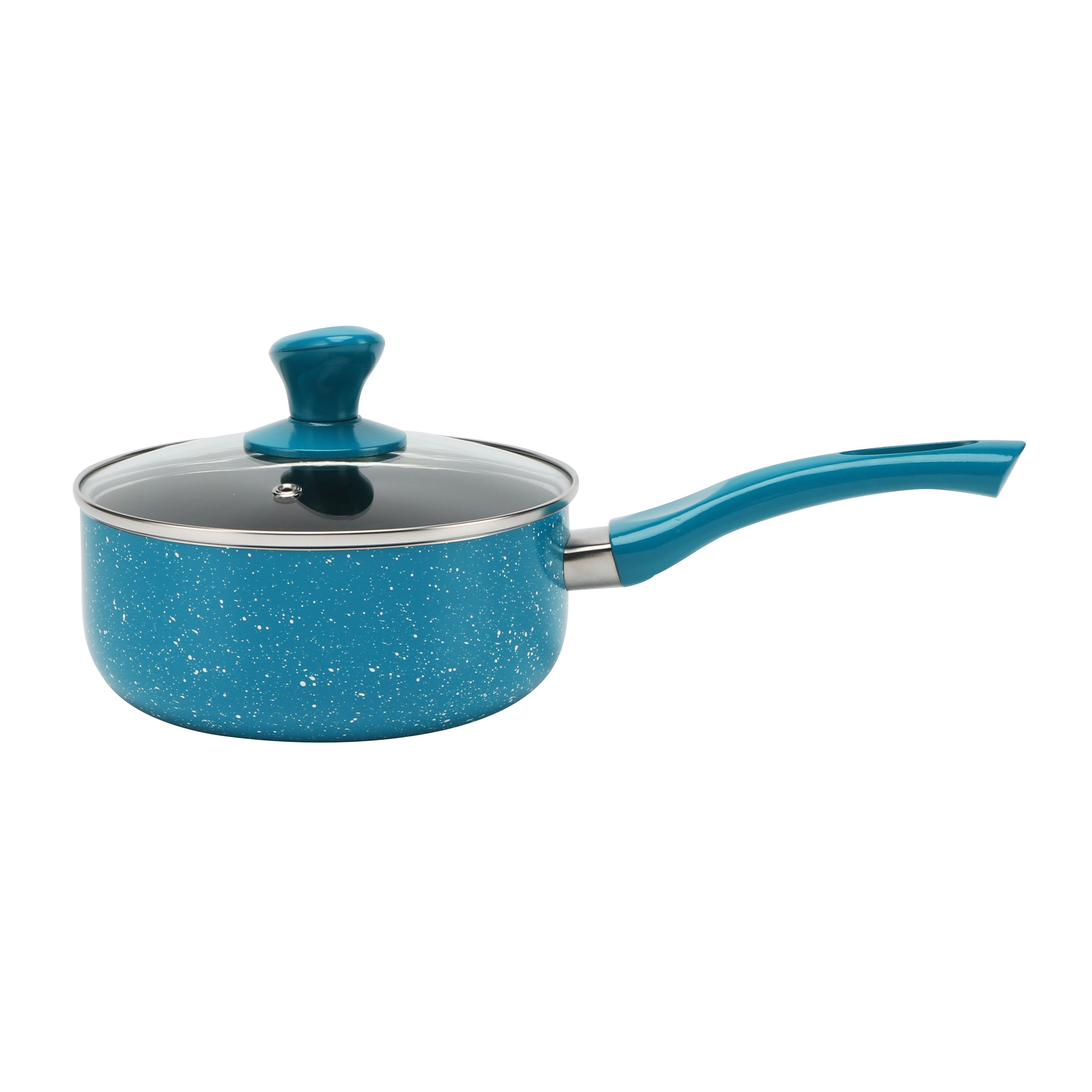 10pcs Aluminum Blue Granite Nonstick Puttu Maker Cookware Set