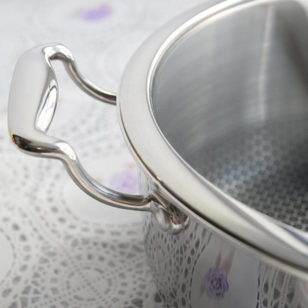 New Design Cookware Set Stainless Steel Non Stick Pans and Pot for Kitchen Eco-friendly Honeycomb Cooking Pots Sets