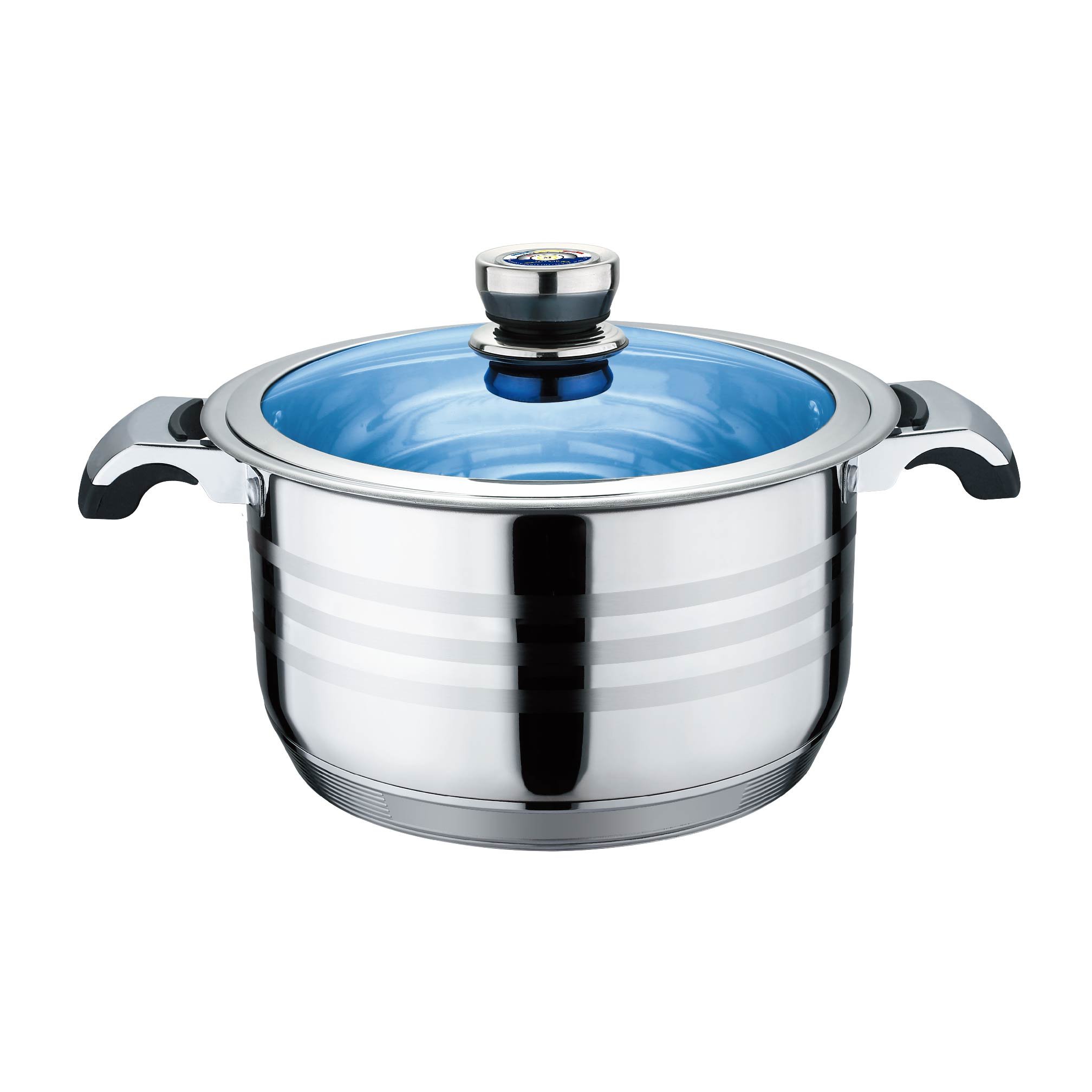Superior Modern Kitchenware 3-Ply Stainless Steel Home Kitchen Cookware Sets Non Stick Camping Pots Sets