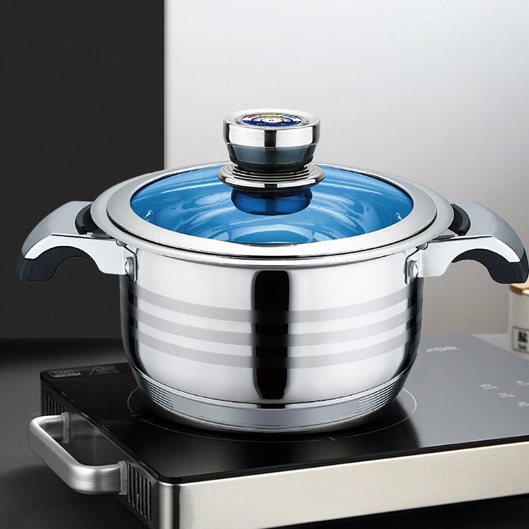 Superior Modern Kitchenware 3-Ply Stainless Steel Home Kitchen Cookware Sets Non Stick Camping Pots Sets