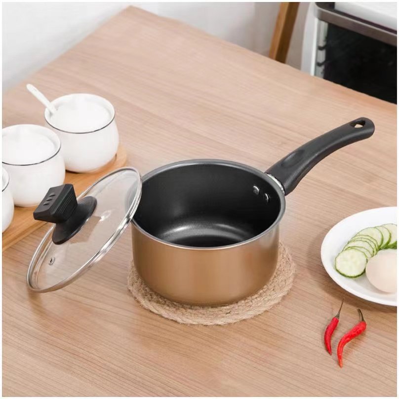 Best Selling Cookware Set Sustainable 3pcs 16/22/32cm frying pan cooking pot fry soup iron sheathed pan