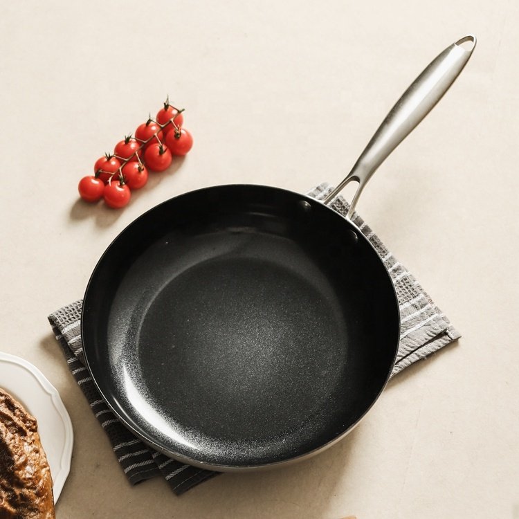 OEM/ODM Modern Kitchen 3-ply Stainless Steel Casserole Sets of Pan Cooking Pots And Pans Non Stick Cookware Set