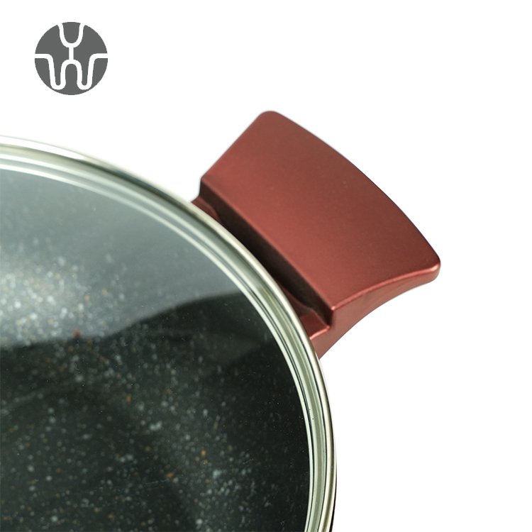 Granite Pot Cookware Set Red Restaurant Commercial Nonstick Kitchenware Pots And Pans Non-stick Cookware Set
