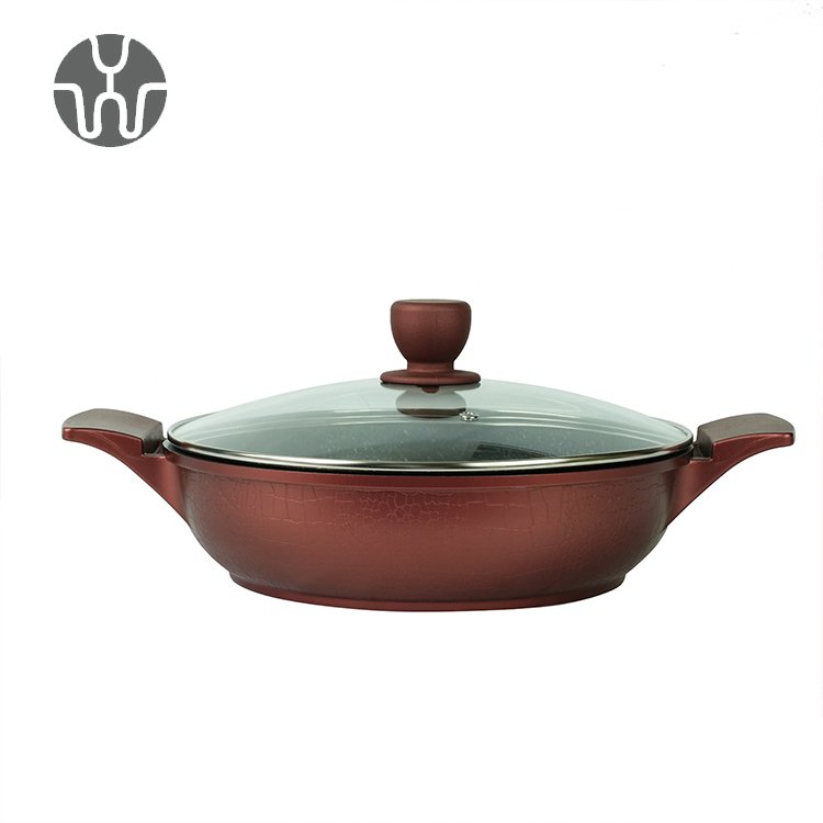 Granite Pot Cookware Set Red Restaurant Commercial Nonstick Kitchenware Pots And Pans Non-stick Cookware Set