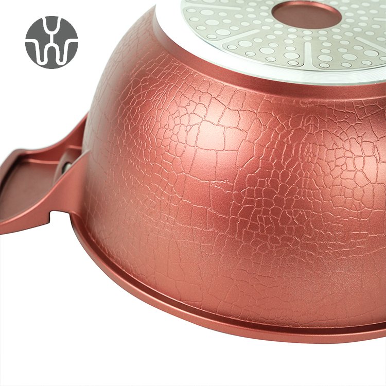 Granite Pot Cookware Set Red Restaurant Commercial Nonstick Kitchenware Pots And Pans Non-stick Cookware Set