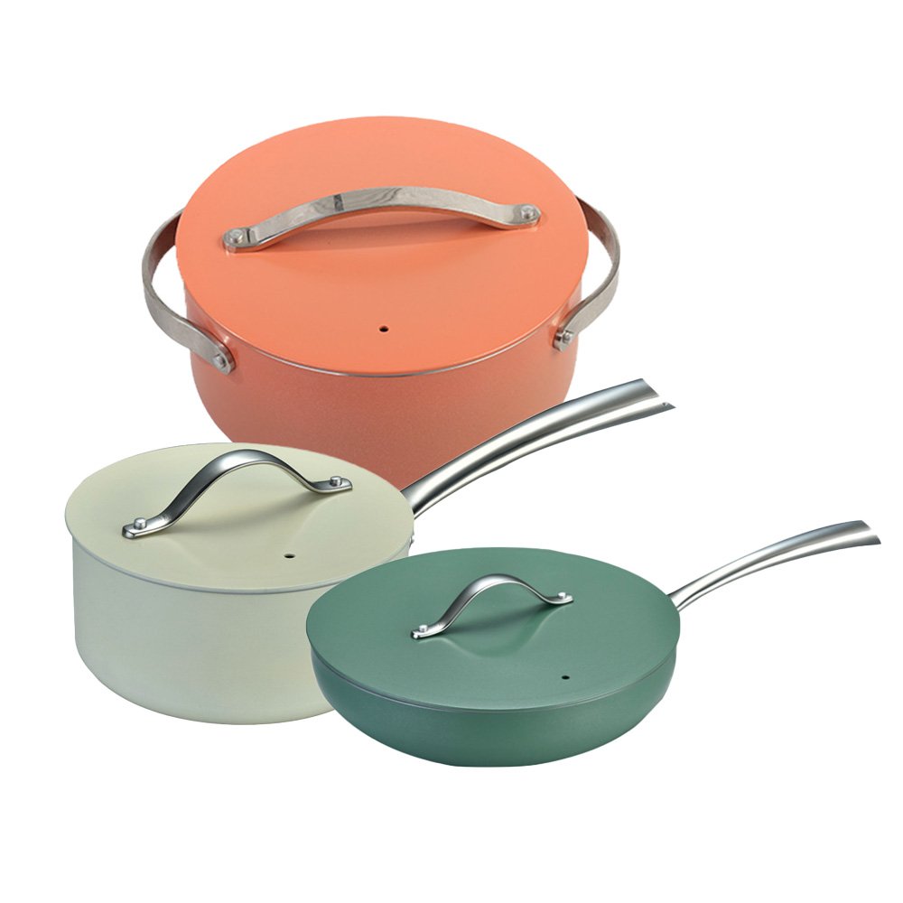 Hot Selling Aluminum Alloy Non Stick Cookware Set Frying Pan Set Non Stick Aluminum Pan Cookware Fry Pans