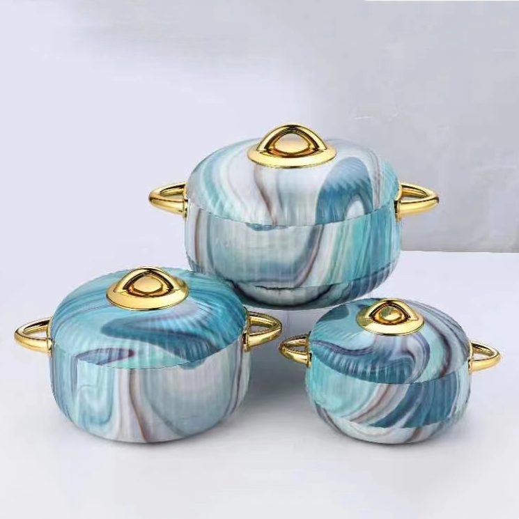 Stainless Steel Casserole Food Warmer Pot Insulated Casserole Hot Pot Double Wall Food Pot For Home kitchen