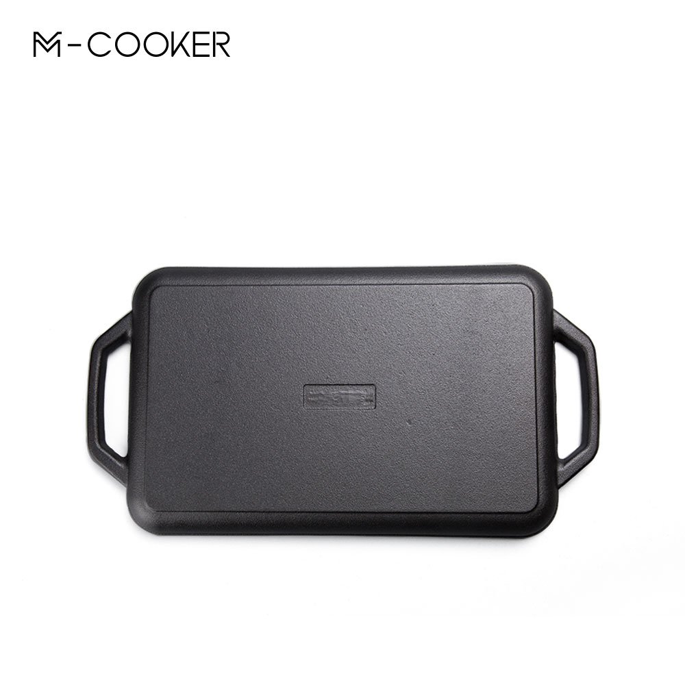 Pre-seasoned Roasting Pan BBQ Grill Cast Iron Grill Griddle Pan