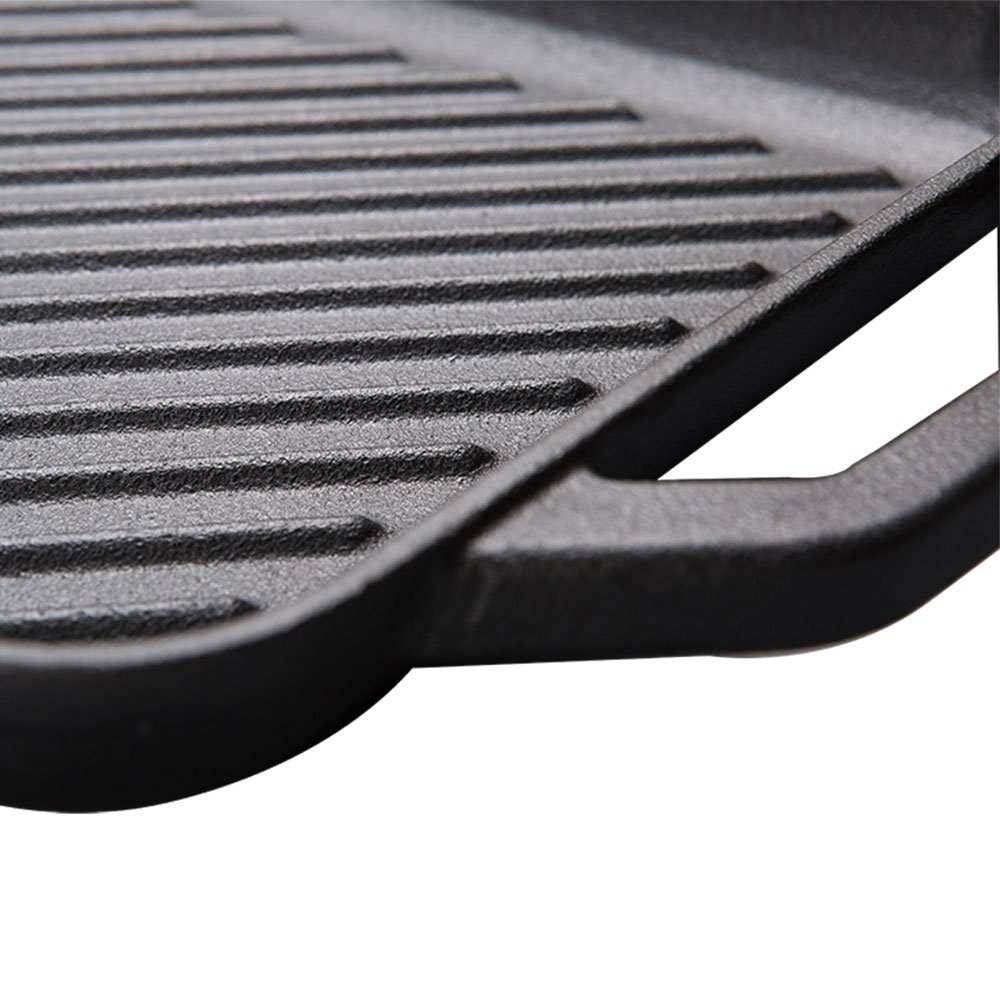 Pre-seasoned Roasting Pan BBQ Grill Cast Iron Grill Griddle Pan