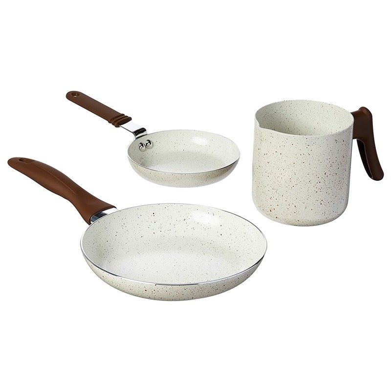 High quality Pressed aluminum non stick ceramic casserole fry pan non stick cookware sets