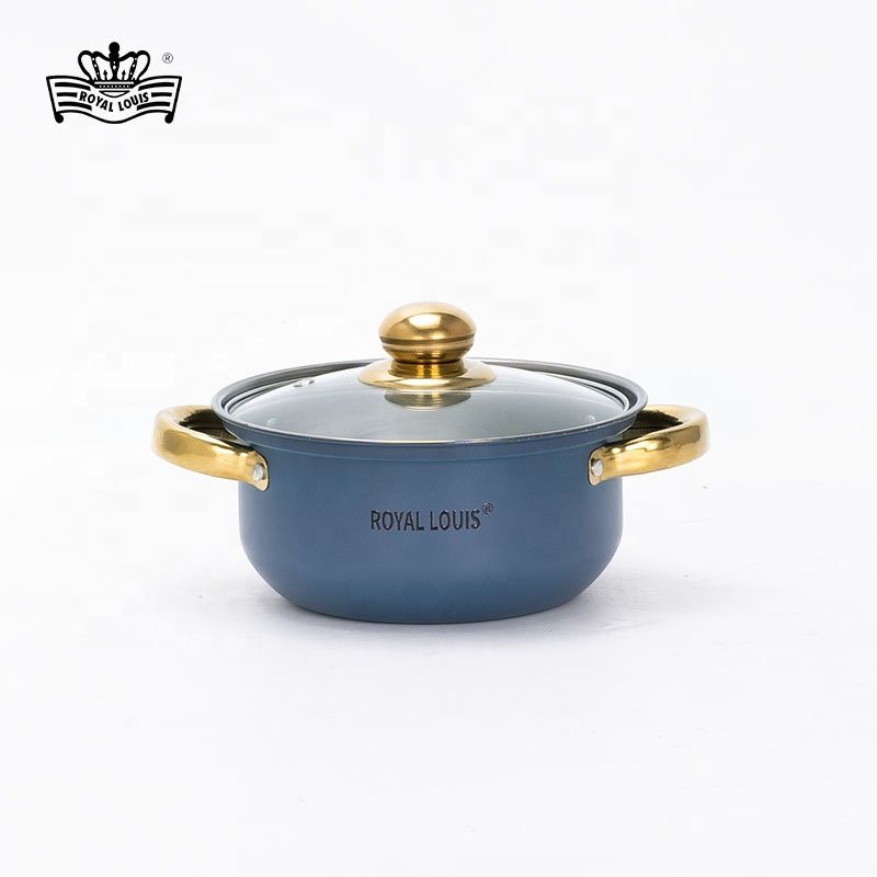 ROYAL LOUIS Gift 12Pcs Hot Selling Cooking Pot Set Multicolor Spray Painting Stainless Steel Cookware Sets Stock Pot Kitchenware