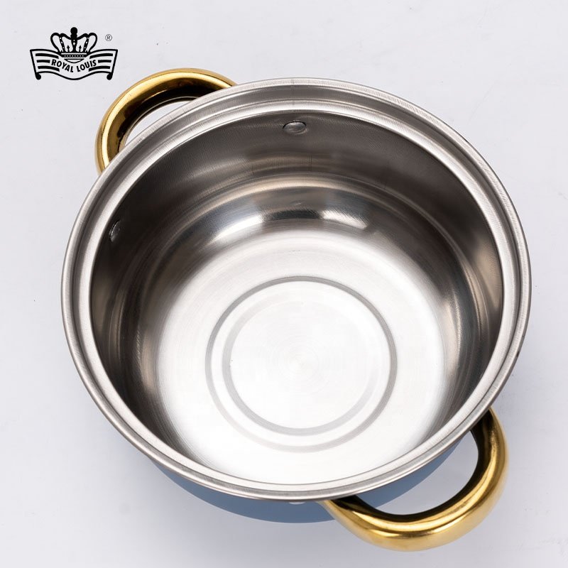 ROYAL LOUIS Gift 12Pcs Hot Selling Cooking Pot Set Multicolor Spray Painting Stainless Steel Cookware Sets Stock Pot Kitchenware