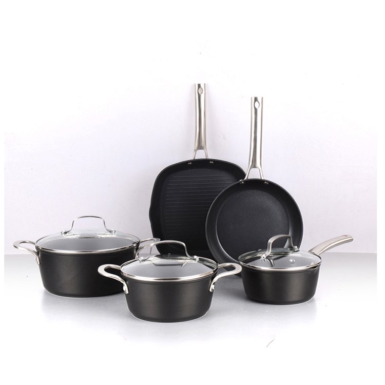 2024 Utensils Stainless Steel Kitchen Non Stick Cooking Pot 12 Pcs Cookware Sets