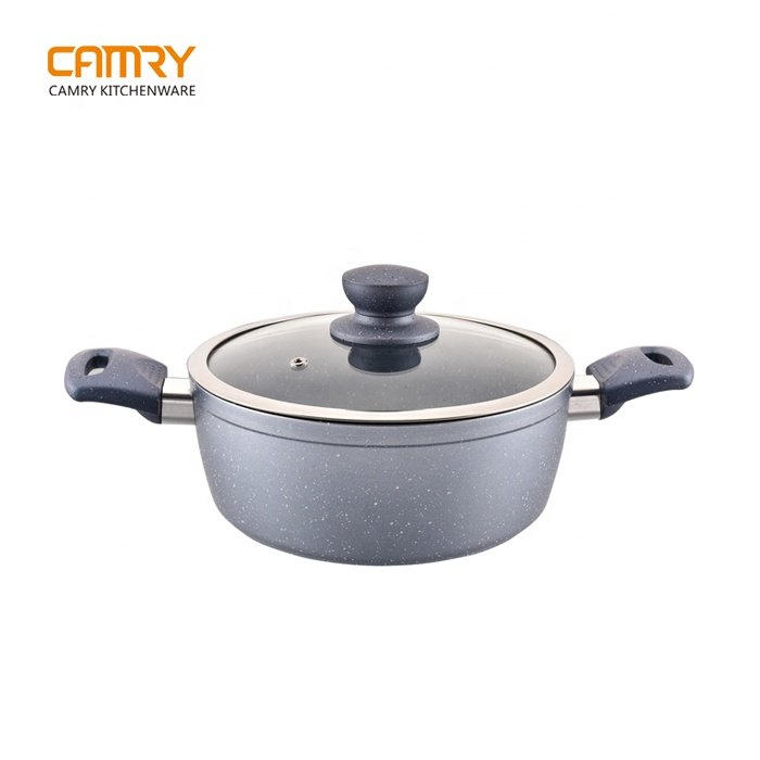 Granite nonstick coating cookware set forged aluminum cooking pot set with customized service