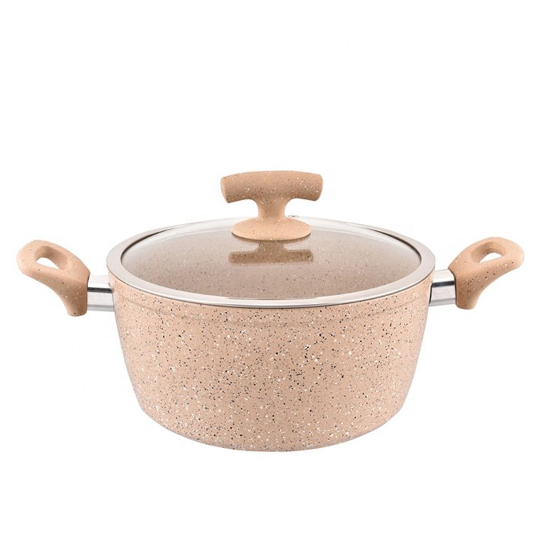Granite nonstick coating cookware set forged aluminum cooking pot set with customized service