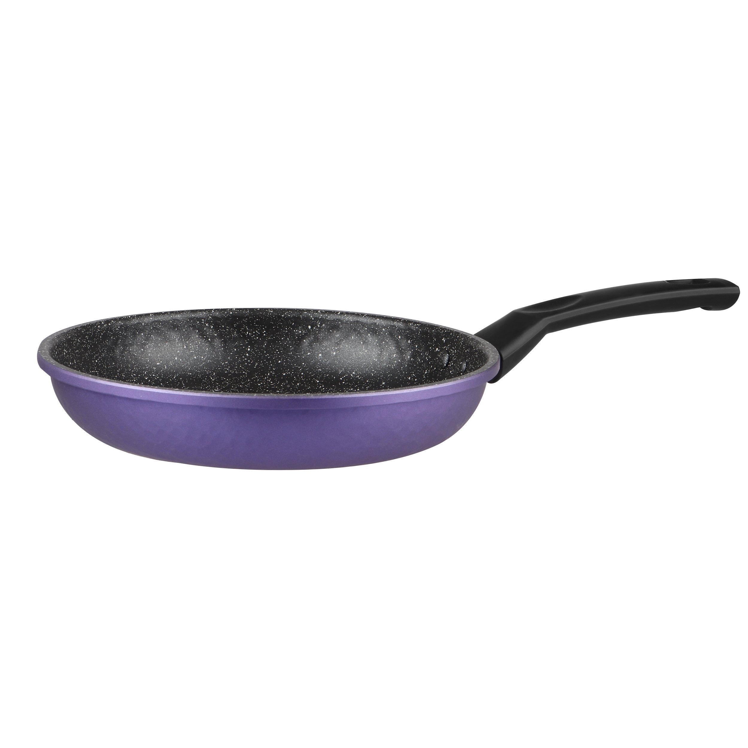 purple color pressing aluminum nonstick marble cookware set with hammered body