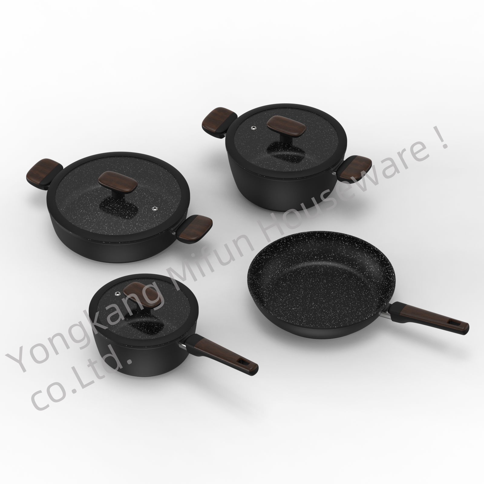 Factory Hot Sale Popular High Quality cookware set non stick pan cookware for Kitchen