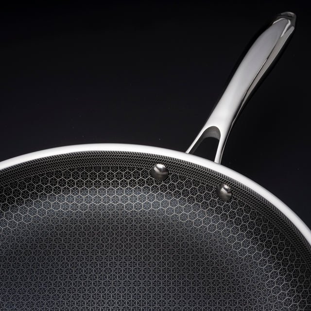 13 pc HexClad Hybrid Stainless Steel Wok Cookware Set w/ Lids Wholesale Pan Honeycomb Nonstick Coating Fry Pan