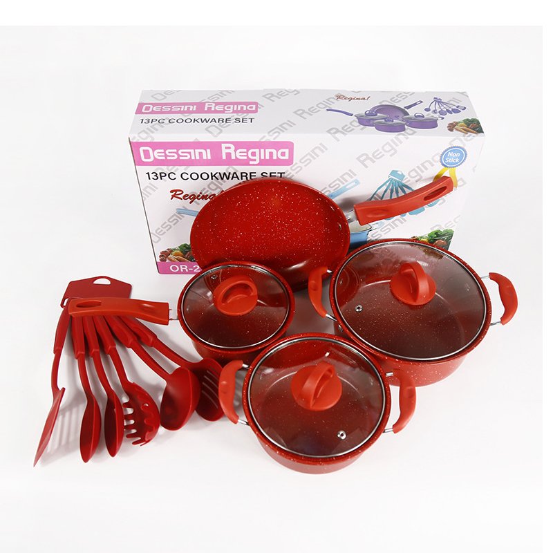 Minimalist Design Non-Stick Cooking Pot Set Cast Iron Cookware for Soup & Milk for Kitchen Use