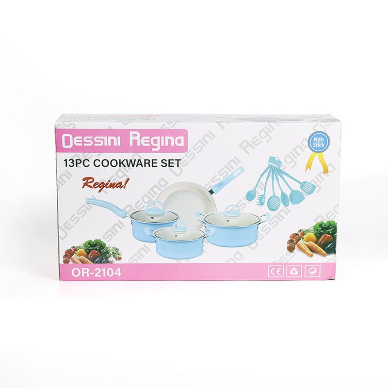 Minimalist Design Non-Stick Cooking Pot Set Cast Iron Cookware for Soup & Milk for Kitchen Use