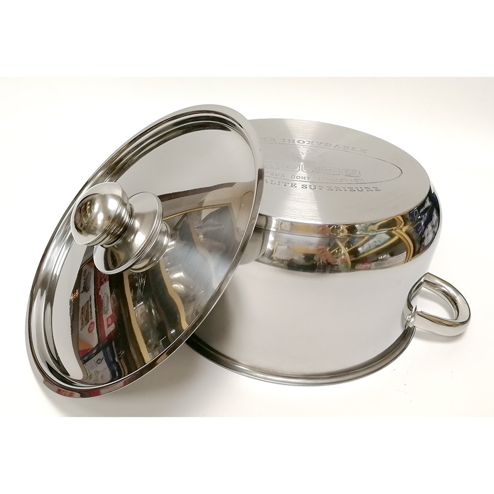 Multi Function Stainless steel kitchen cookware set cooking pot with steel lid