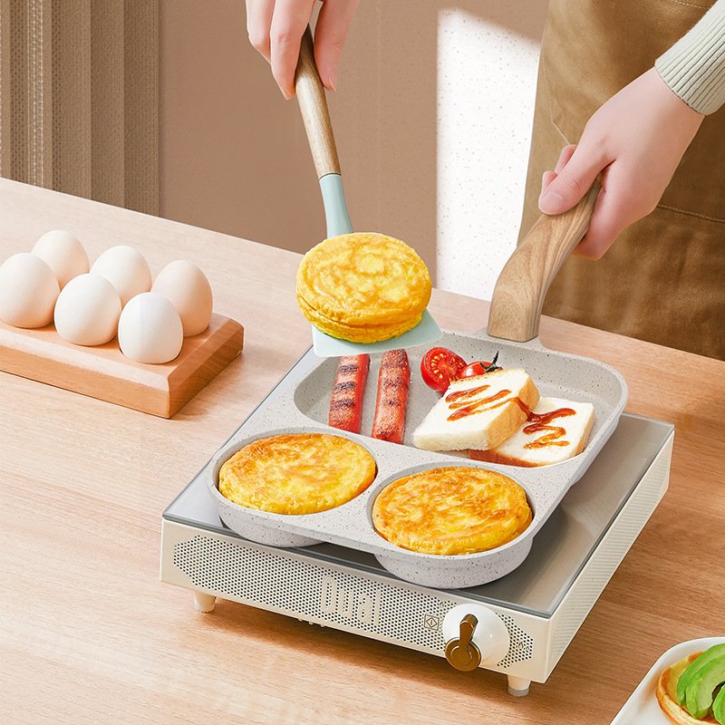Household Gas Stove Induction Cooker Pan Egg Steak Pot Food Grade Maifanitum Nonstick Frying Pan Multifunctional Cookware