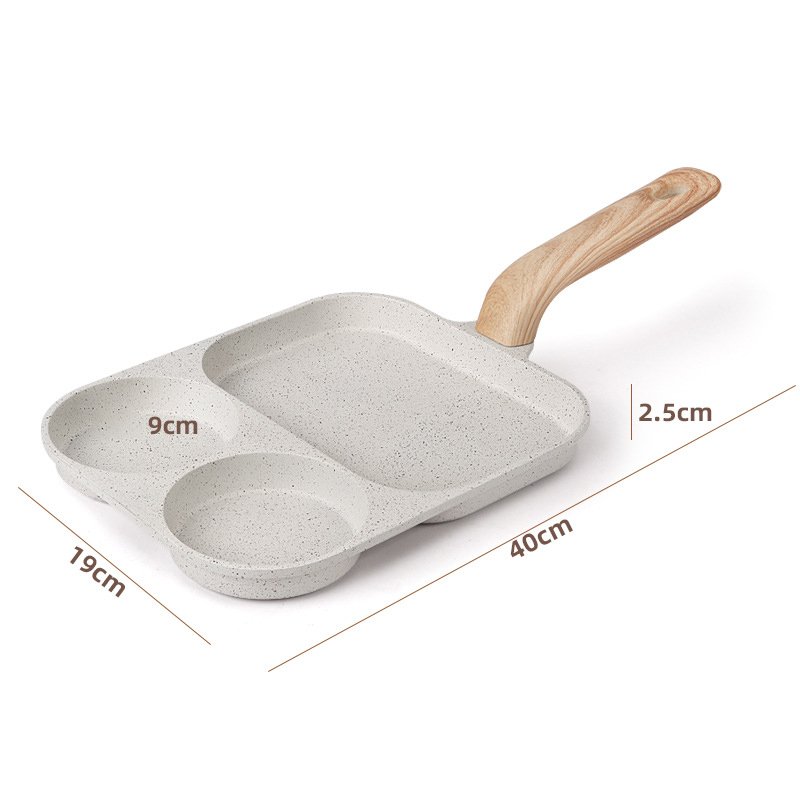 Household Gas Stove Induction Cooker Pan Egg Steak Pot Food Grade Maifanitum Nonstick Frying Pan Multifunctional Cookware