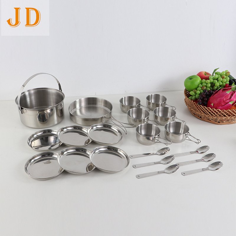 Hot-sale Camping Cookware Set Outdoor For Picnic Portable Camping Cooking For Hiking Self-drive Travel Cookware Set
