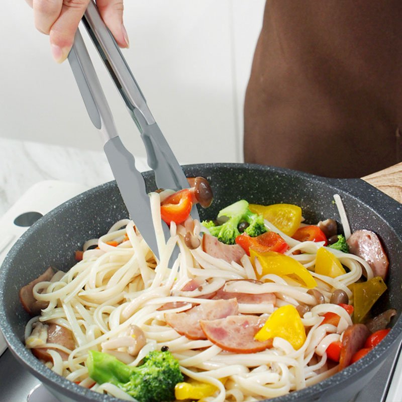 RTS 10-Piece Portable Camping Kitchenware Set Bamboo Silicone 10 Wooden Cooking Accessories Wear Colorful Cookware Outdoor