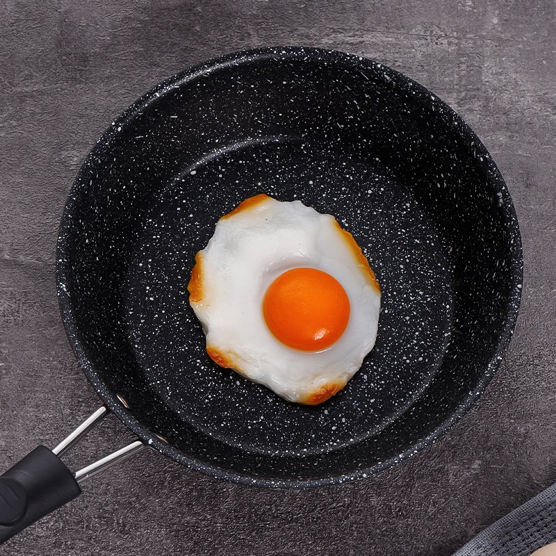 Hot Sale Multiple Sizes Frying Pan Non-stick Maifan Stone Cast Iron Anti-scalding Cookware Set with Lids