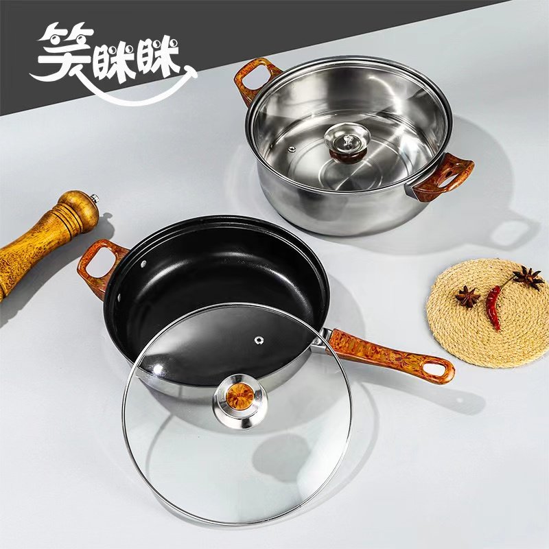 Hot selling 12pcs Stainless Steel kitchen cookware set classic multifunction cooking pot sets