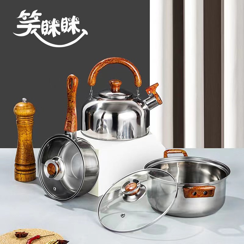 Hot selling 12pcs Stainless Steel kitchen cookware set classic multifunction cooking pot sets