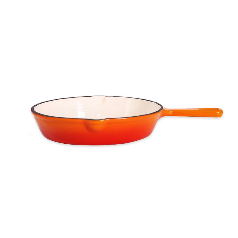 High Quality Cast Iron Enamel Cooking Cookware Kitchen Frying Pan Skillet Set