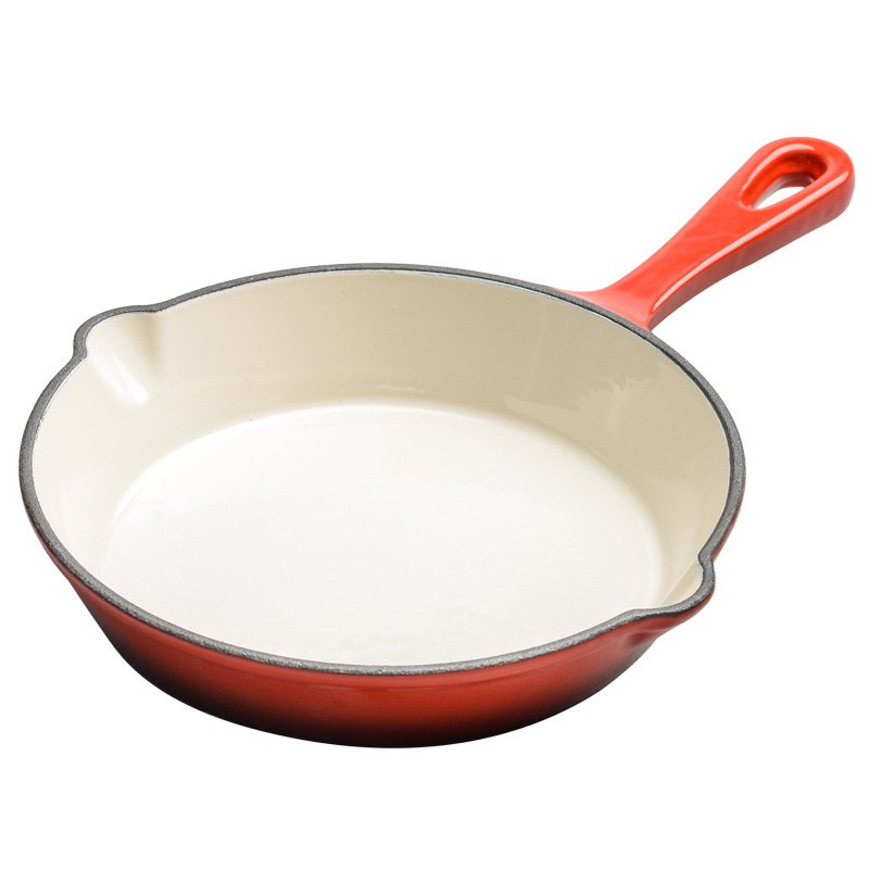 High Quality Cast Iron Enamel Cooking Cookware Kitchen Frying Pan Skillet Set