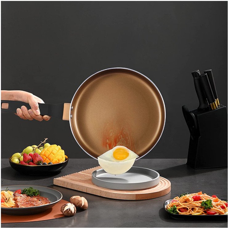 Yongkang factory OEM Ceramic Nonstick Granite Induction Kitchen Cooking Cookware Sets 5 Pcs Pots and Pans Set with Frying Pans