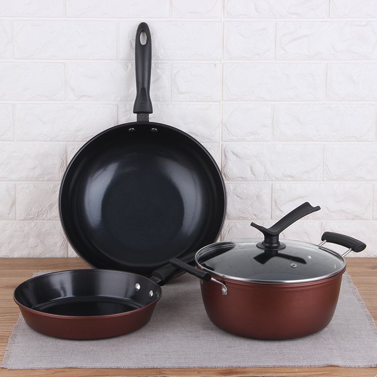 Wholesale kinox cookware non stick saucepan cookware sets non stick cooking soup frying pan pot set kitchen pan and pots set
