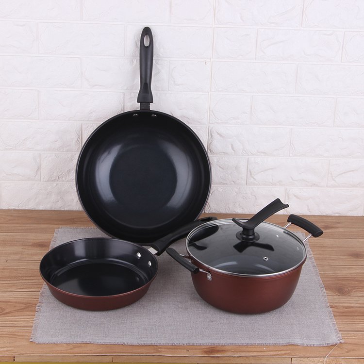 Wholesale kinox cookware non stick saucepan cookware sets non stick cooking soup frying pan pot set kitchen pan and pots set