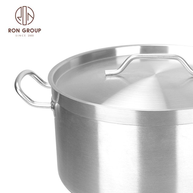 In Stock Portable Banquet Wedding Restaurant Hotel Kitchenware Stainless Steel Nonstick Cooking Pots and Pans Cookware Sets