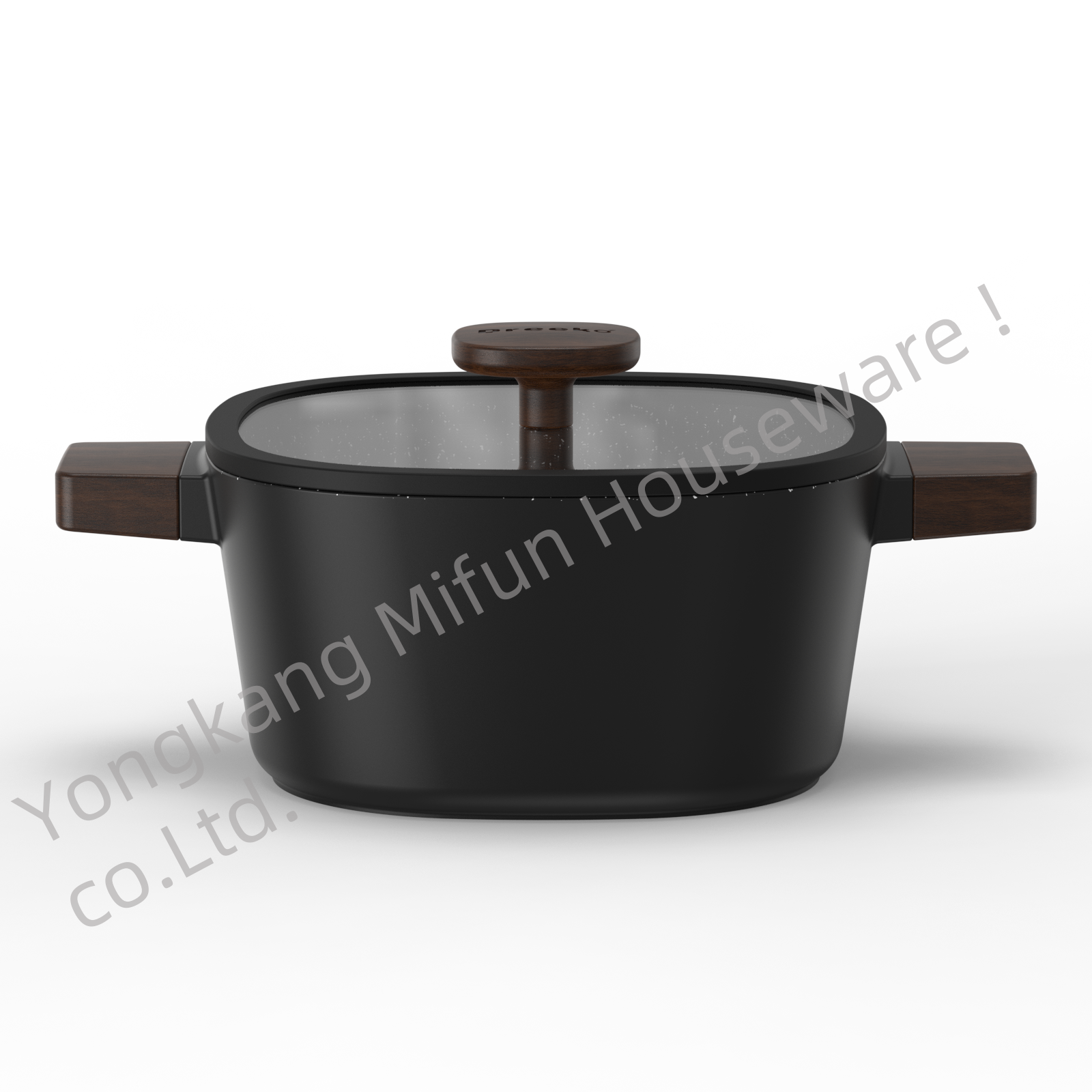 High Quality Multiple colors Housewares Cookware Sets With Nonstick Coating with Glass lid