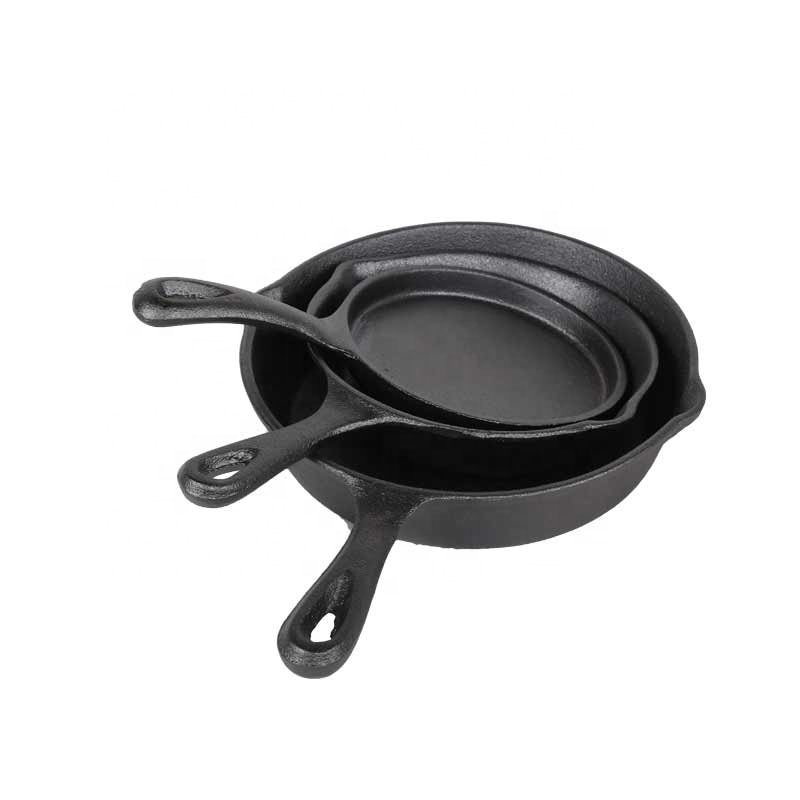 Wholesale Cast Iron Frying Pan Cookware Set for Cooking Baking