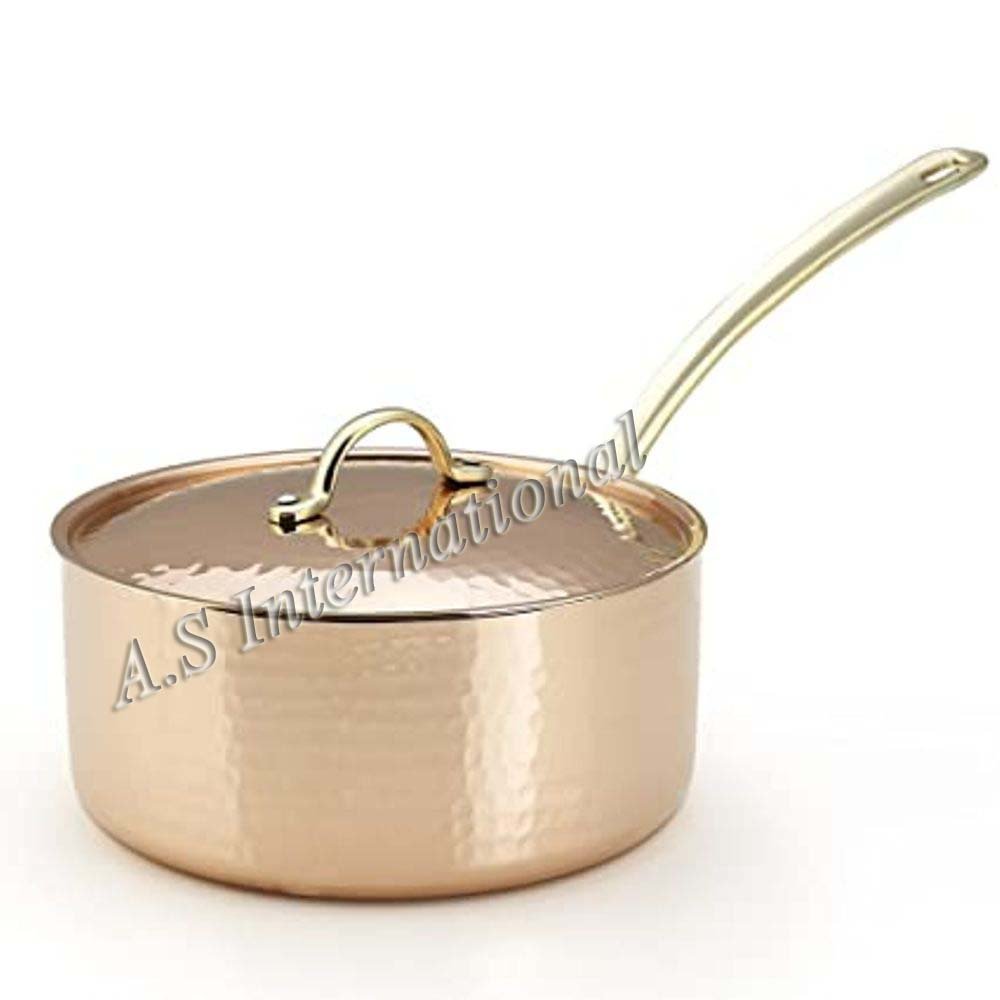 Hottest Selling Copper Cookware Set Kitchen Fry Pan Set Handmade For Serving Food Unique Design Copper Cooking Set Best Quality