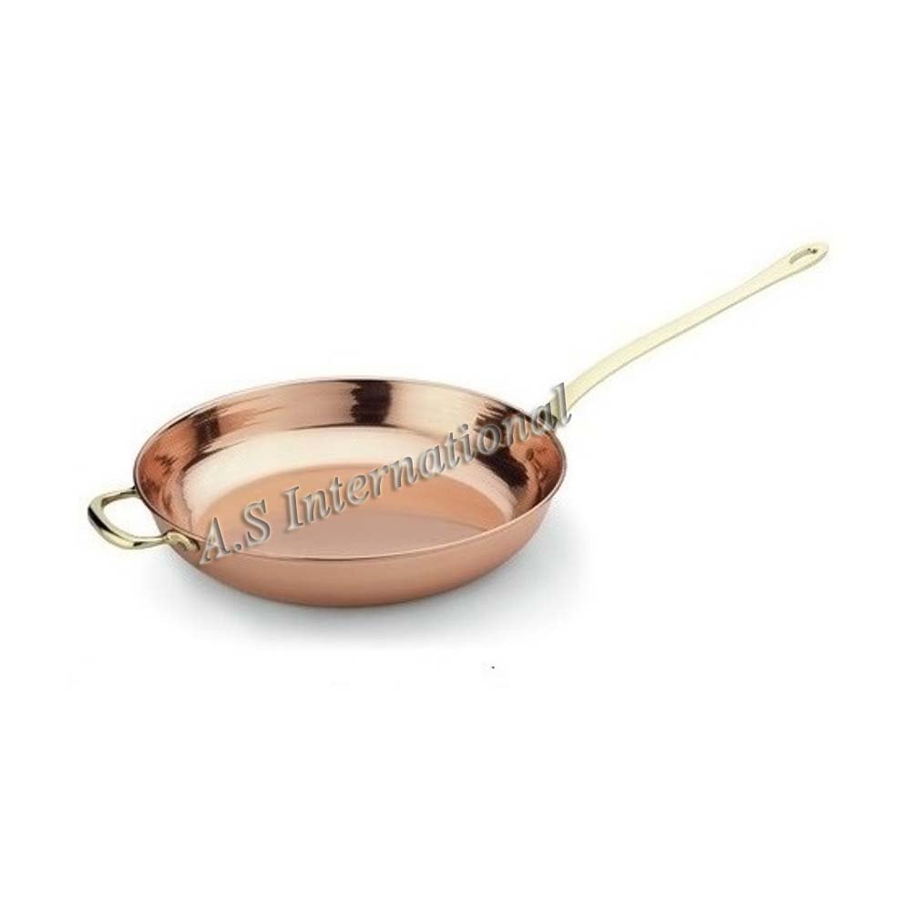 Hottest Selling Copper Cookware Set Kitchen Fry Pan Set Handmade For Serving Food Unique Design Copper Cooking Set Best Quality