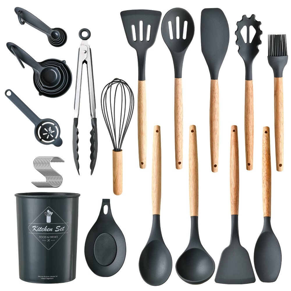 Factory Kitchen Gadgets Silicone Kitchen Utensils Set 24 Piece Utensil Kitchen Set