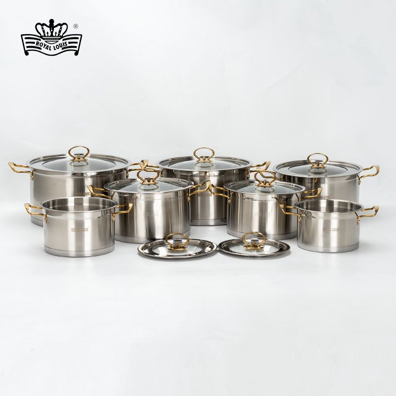 Royal Louis Multi-size combination 6pcs cooking pots sets 6pcs Induction cookware Stainless Steel Cookware set Soup Pots