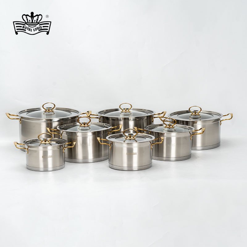 Royal Louis Multi-size combination 6pcs cooking pots sets 6pcs Induction cookware Stainless Steel Cookware set Soup Pots