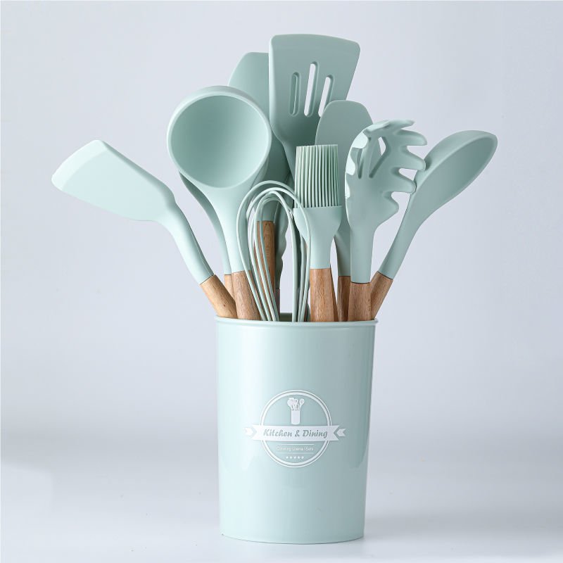 Professional Manufacture Kitchen Tools Silicone Kitchen Accessories Cooking Utensils Set Customized Logo Sustainable 3000pcs