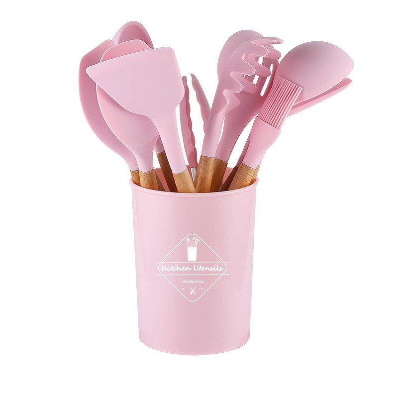 New Arrival Silicone Kitchen Cooking Gadgets Set Kitchenware 12 Piece Set With Direct Contact With Food