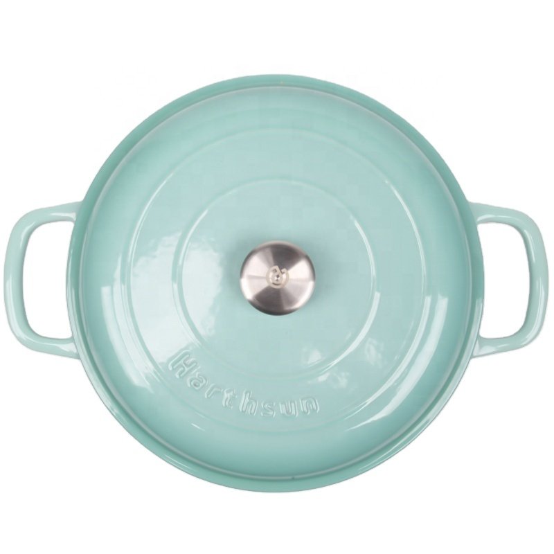 Wholesale nonstick cooking kitchen utensils Enamel cast iron cookware sets casserole set 6pcs cookware pots and pans set