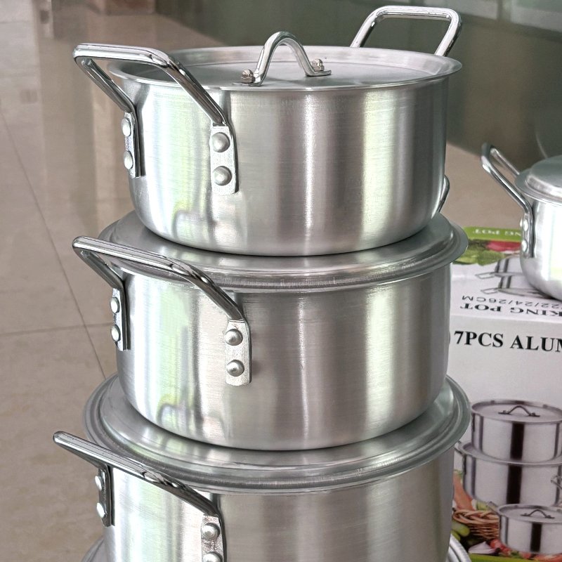 Aluminum 14pcs cookware set kitchen pot set cooking ware stock pots ollas de cocin soup pots ollas de cocin