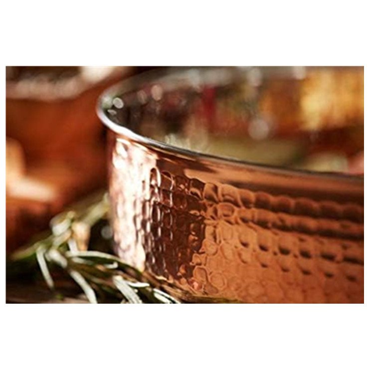 OEM factory copper core cookware induction cookware 10 pieces 5-layer copper cookware set